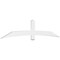 Ekena Millwork Bellingham Architectural Grade PVC Gable Bracket, 108"W x 22 1/2"H x 2"D x 6"F, 5/12 Pitch GBP108X23X0206BEL00 - alternate 1
